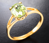 Золотое кольцо cо сверкающим сфеном 2,23 карата Золото