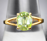 Золотое кольцо cо сверкающим сфеном 2,23 карата Золото