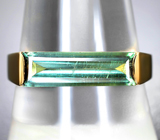 Стильное золотое кольцо с голубовато-зеленым турмалином 1,78 карата Золото