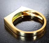 Стильное золотое кольцо с голубовато-зеленым турмалином 1,78 карата Золото