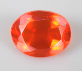 Мексиканский ограненный "огненный" опал 0,68 карата 