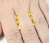 Набор из 6 ярко-желтых сапфиров 1,3 карата 