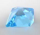 Чистейший крупный голубой Swiss топаз авторской огранки 12,01 карата 