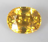 Ярко-желтый циркон высокой чистоты 3,63 карата 