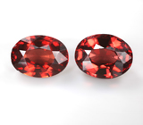 Пара пиропов гранатов 6,06 карата 