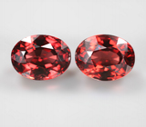 Пара пиропов гранатов 5,22 карата 