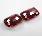 Пара пиропов гранатов 6,52 карата 