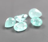 Набор из 5 параиба турмалинов 1,16 карата