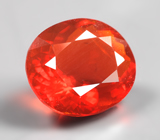 Крупный мексиканский ограненный "огненный" опал 3,56 карата 