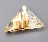 Рутиловый кварц авторской огранки 4,87 карата 