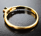 Золотое кольцо с насыщенным уральским александритом 0,16 карата Золото