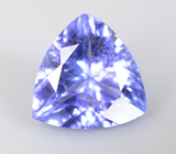 Кольцо с голубовато-зеленым муассанитом 1,3 карата и танзанитом 1,2 карата Серебро 925