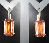 Серьги со сфалеритами 19,25 карата Серебро 925