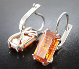 Серьги со сфалеритами 19,25 карата Серебро 925