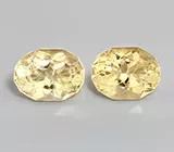 Подвесы для серег с цитринами 7,26 карата