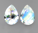 Пара ограненных лунных камней 1,12 карата 