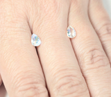 Пара ограненных лунных камней 1,12 карата 