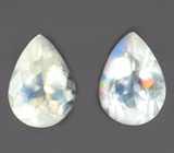 Пара ограненных лунных камней 1,17 карата 