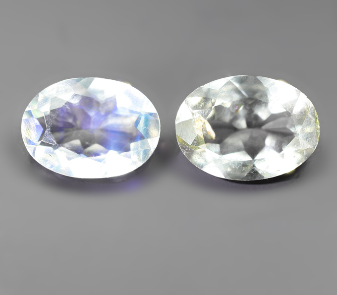 Пара ограненных лунных камней 1,27 карата