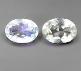 Пара ограненных лунных камней 1,27 карата 