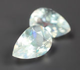 Пара ограненных лунных камней 1,28 карата 