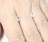 Пара ограненных лунных камней 1,28 карата 