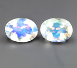 Пара ограненных лунных камней 1,56 карата 