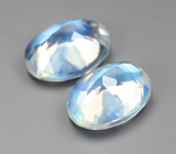 Пара ограненных лунных камней 1,56 карата 