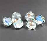 Набор из 6 ограненных лунных камней 2,34 карата 