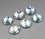 Набор из 6 ограненных лунных камней 2,6 карата 