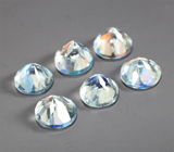 Набор из 6 ограненных лунных камней 2,75 карата 