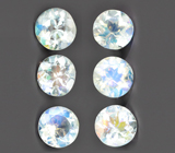 Набор из 6 ограненных лунных камней 2,73 карата 
