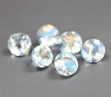 Набор из 6 ограненных лунных камней 2,73 карата 