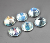 Набор из 6 ограненных лунных камней 2,73 карата 