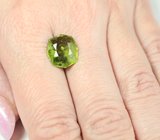 Перидот авторской огранки 5,75 карата