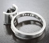 Кольцо с чистейшим синим London топазом авторской огранки 2,86 карата и лейкосапфирами Серебро 925