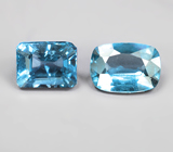 Две редких синих шпинели 1 карат 