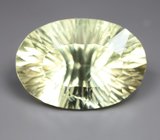 Чистейший крупный лимонный цитрин лазерной огранки 39,21 карата 