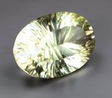 Чистейший крупный лимонный цитрин лазерной огранки 39,21 карата 