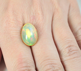 Крупный кристаллический эфиопский опал 5,42 карата 