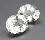 Пара пастельно-желтых гелиодоров высокой чистоты 5,77 карата 