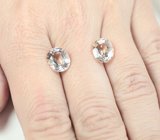 Пара пастельно-желтых гелиодоров высокой чистоты 5,77 карата 