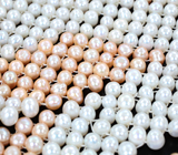 Массивное стильное колье с жемчугом 893,39 карата и застежкой-закруткой из желтого золота 585 пробы с бриллиантами