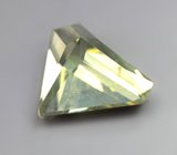 Авторская огранка! Желтовато-зеленый циркон высокой чистоты 2,43 карата