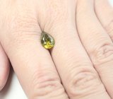 Яркий зеленовато-желтый циркон высокой чистоты 2,88 карата