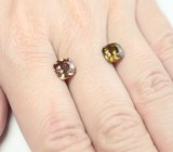 Пара цирконов высокой чистоты 4,7 карата