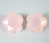 Серьги с розовым кварцем авторской огранки 15,1 карата  и скаполитами 1,37 карата Золото