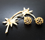 Брошь с рубиновыми шпинелями 2,63 карата Золото