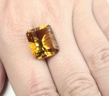 Яркий цитрин лазерной огранки  14,16 карата