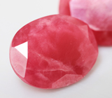 Редкая крупная пара ограненных родонитов 18,57 карата 